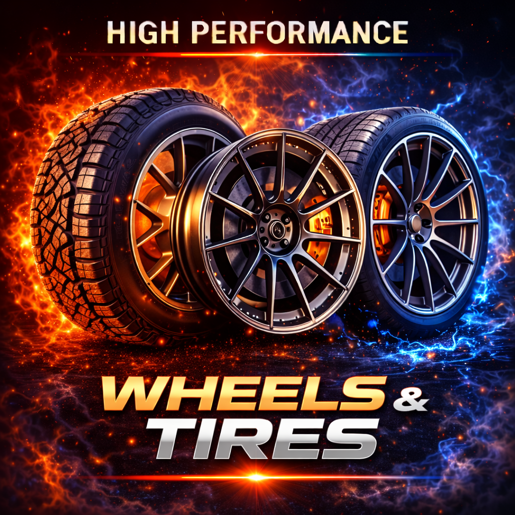 Tires and wheels for grip stance and performance